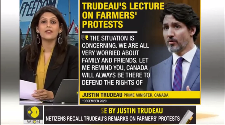 Devastating report on TV India about Canada, Justin Trudeau and the “Truckers for Freedom Event”, Where’s Trudeau?