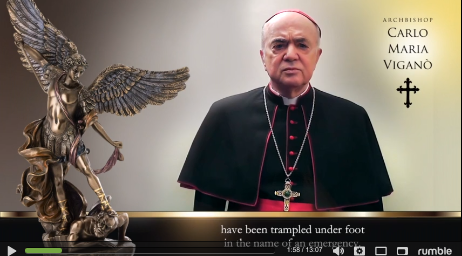 Stopworldcontrol in Rumble: Archbishop Carlo Maria Vigano calls for resistance against New World Order